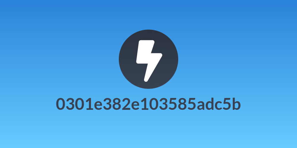 0301e382e103585adc5b