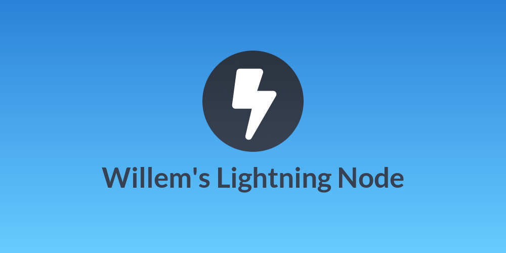 Willem's Lightning Node