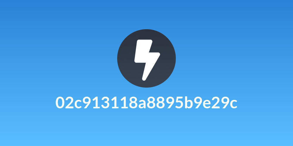 02c913118a8895b9e29c