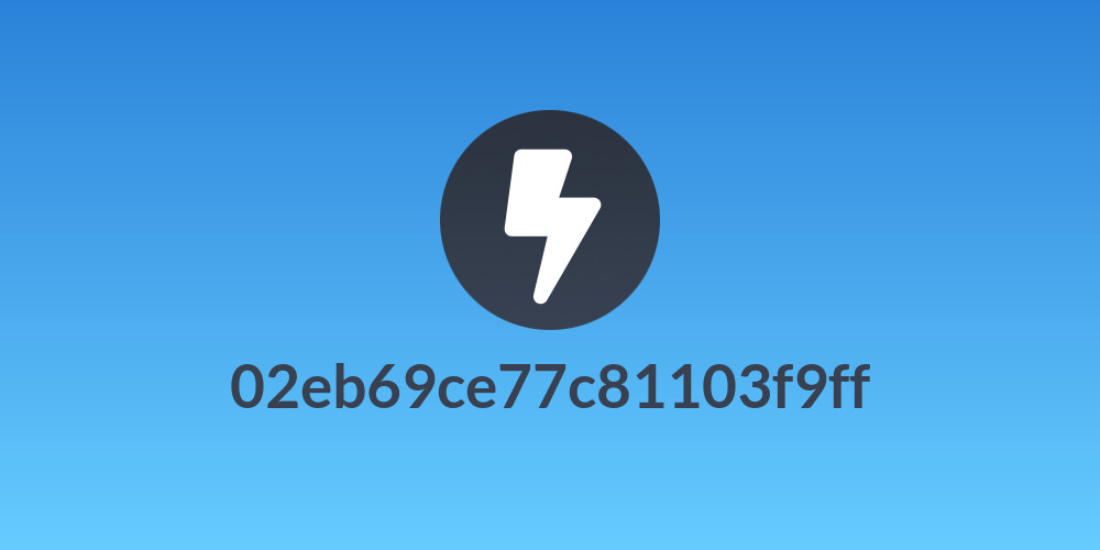02eb69ce77c81103f9ff