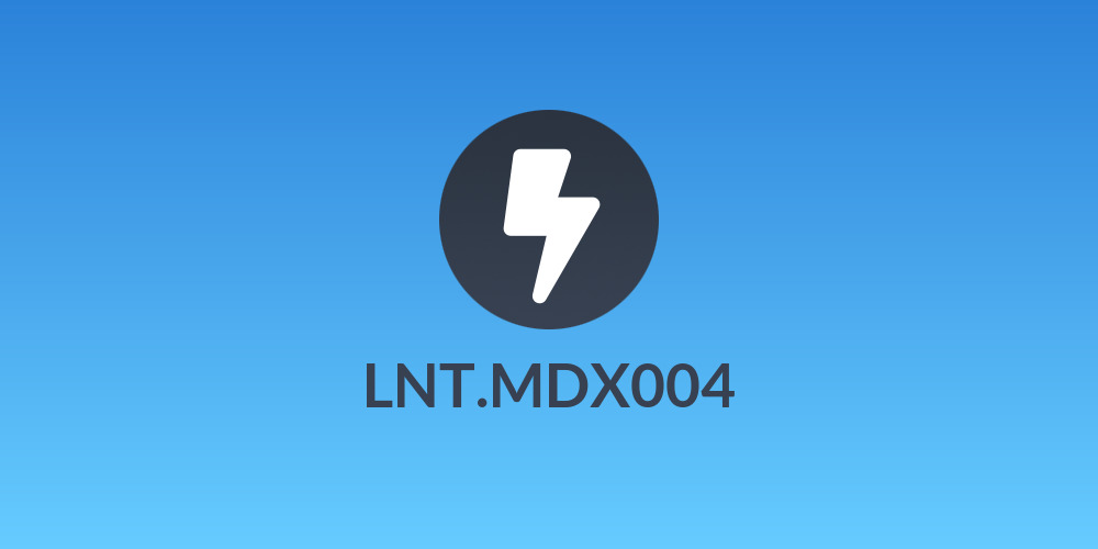 LNT.MDX004