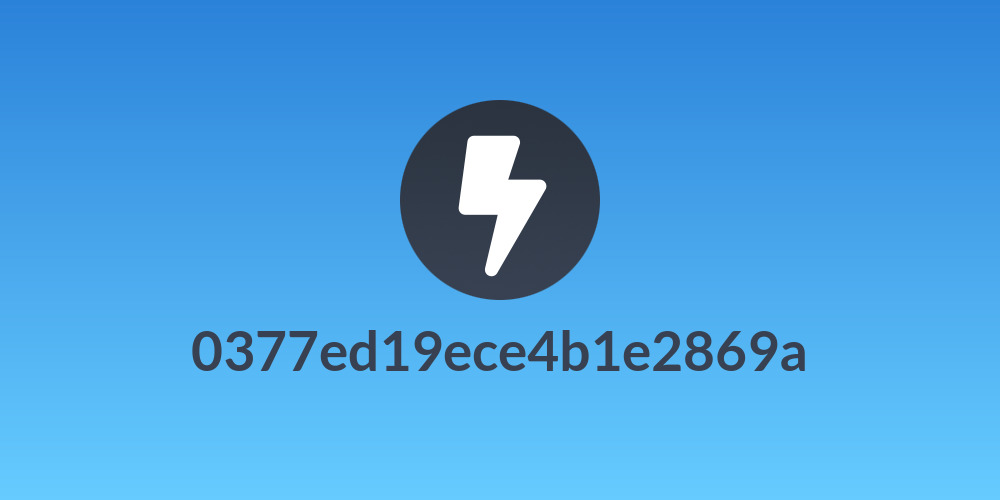 0377ed19ece4b1e2869a