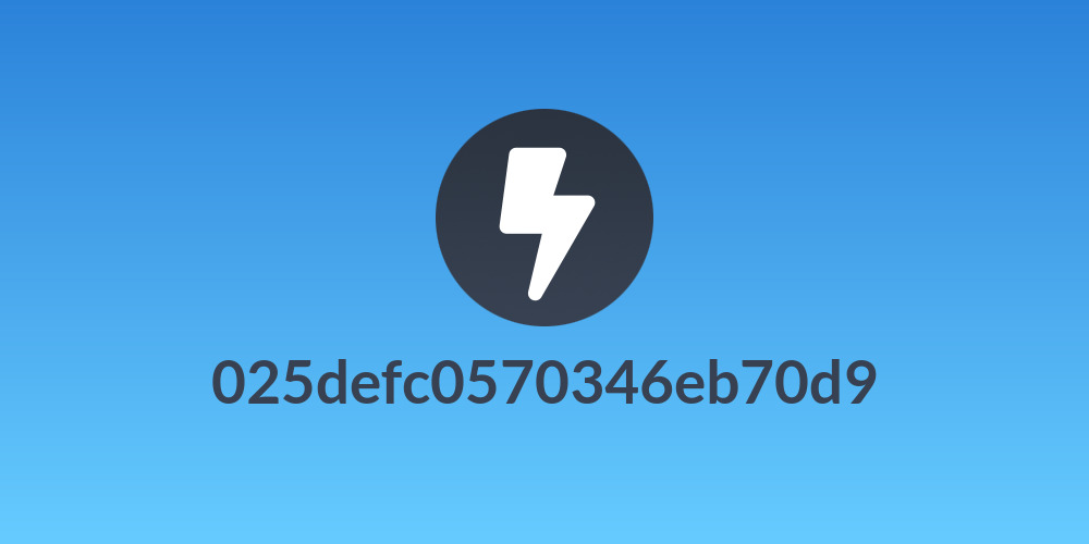 025defc0570346eb70d9
