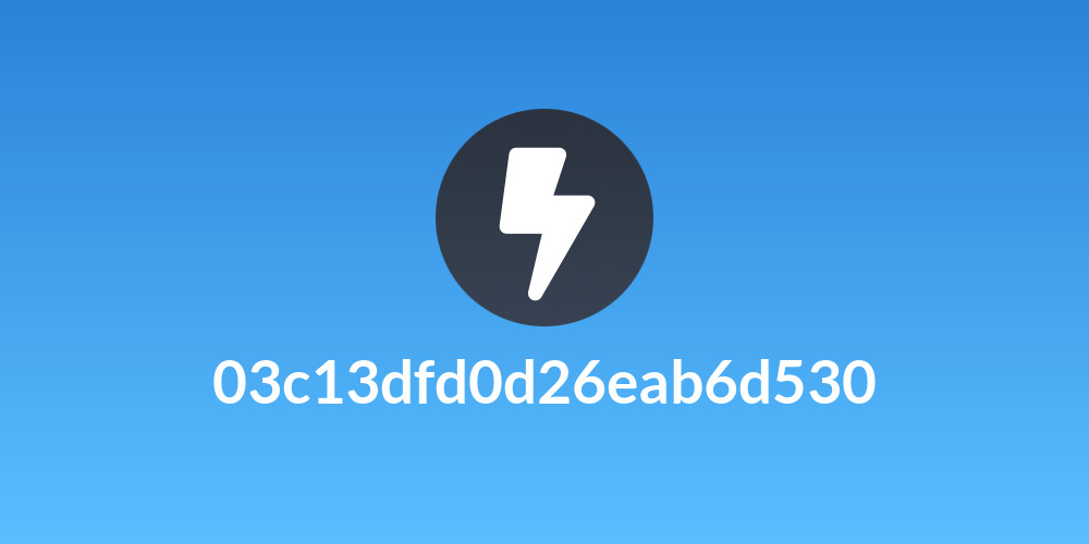 03c13dfd0d26eab6d530