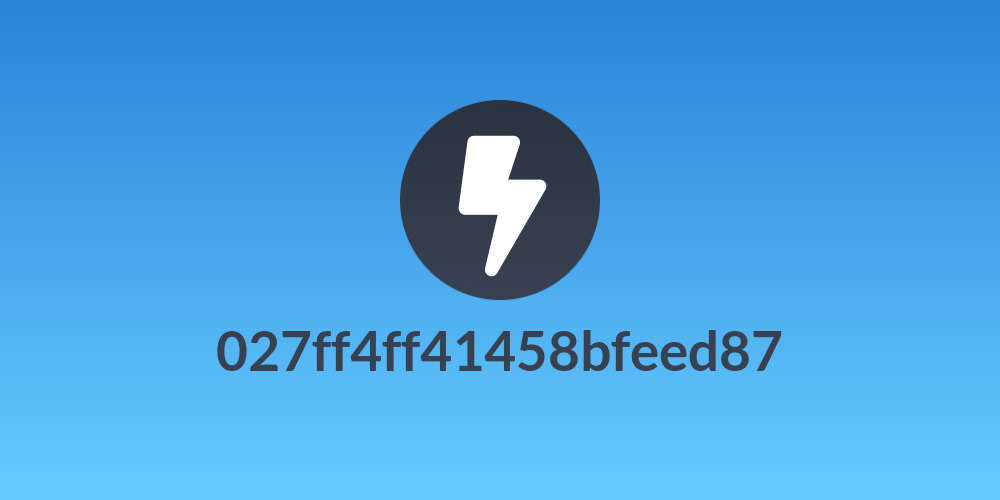 027ff4ff41458bfeed87
