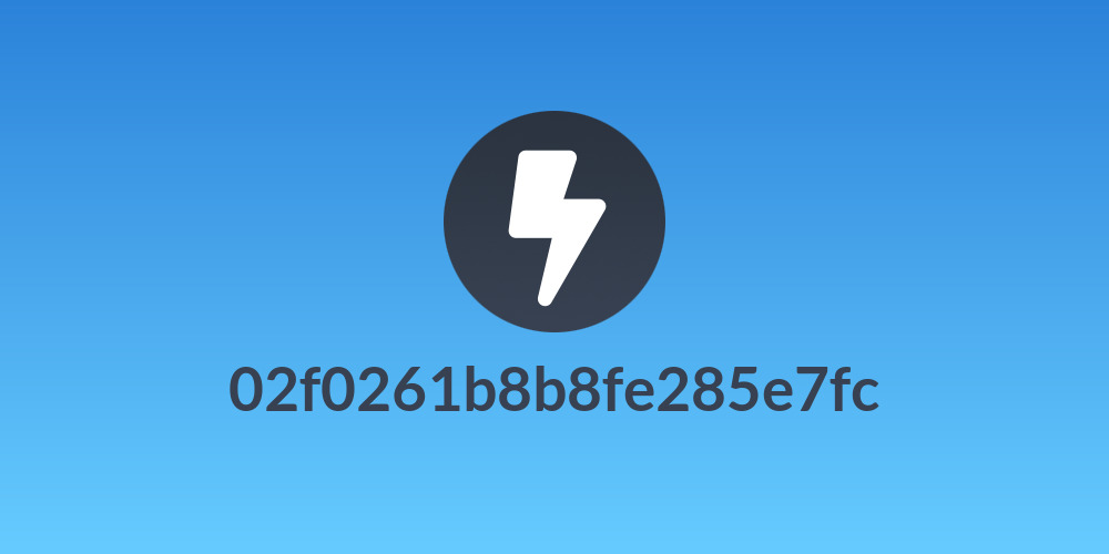 02f0261b8b8fe285e7fc