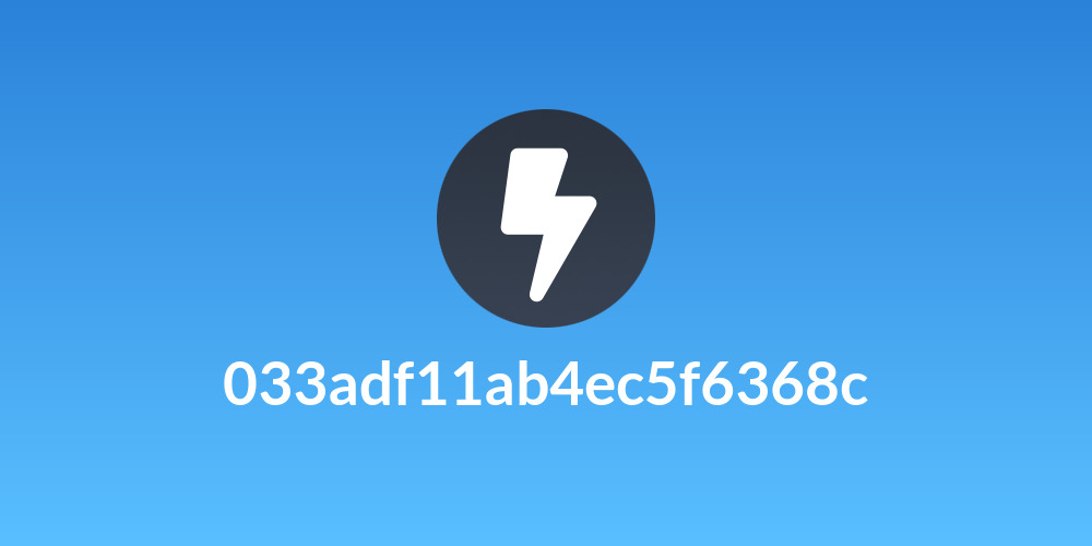 033adf11ab4ec5f6368c