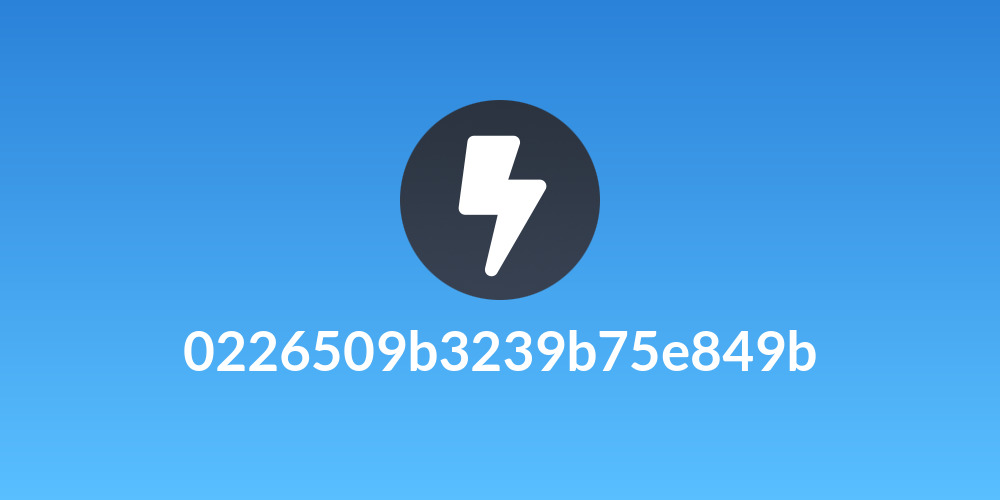 0226509b3239b75e849b