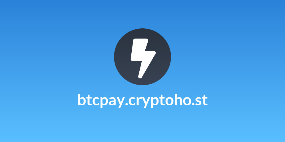 btcpay.cryptoho.st