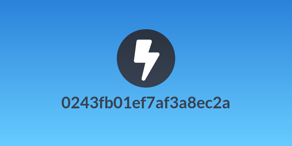 0243fb01ef7af3a8ec2a