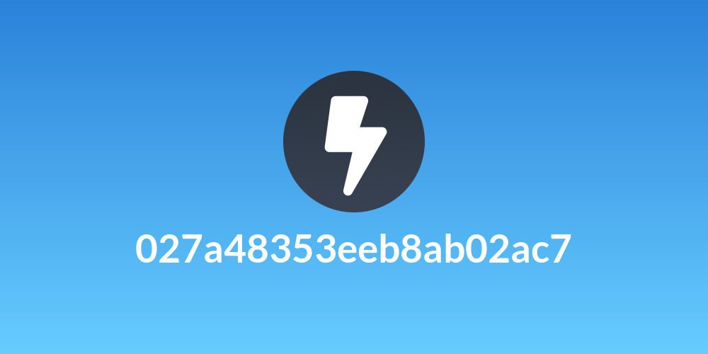027a48353eeb8ab02ac7