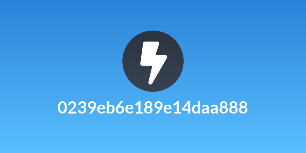 0239eb6e189e14daa888