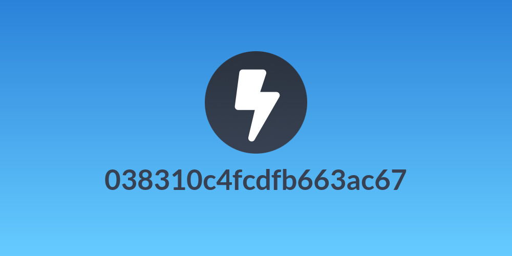 038310c4fcdfb663ac67