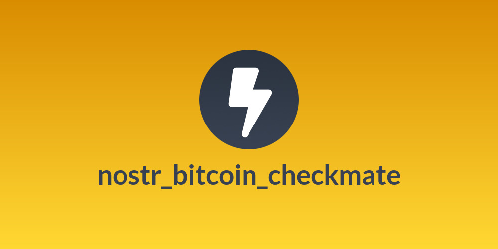 nostr_bitcoin_checkmate