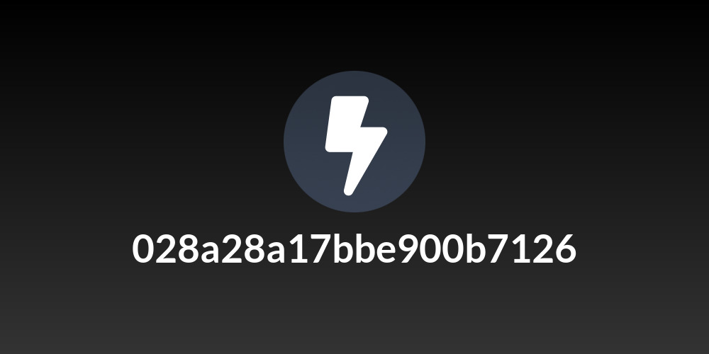 028a28a17bbe900b7126