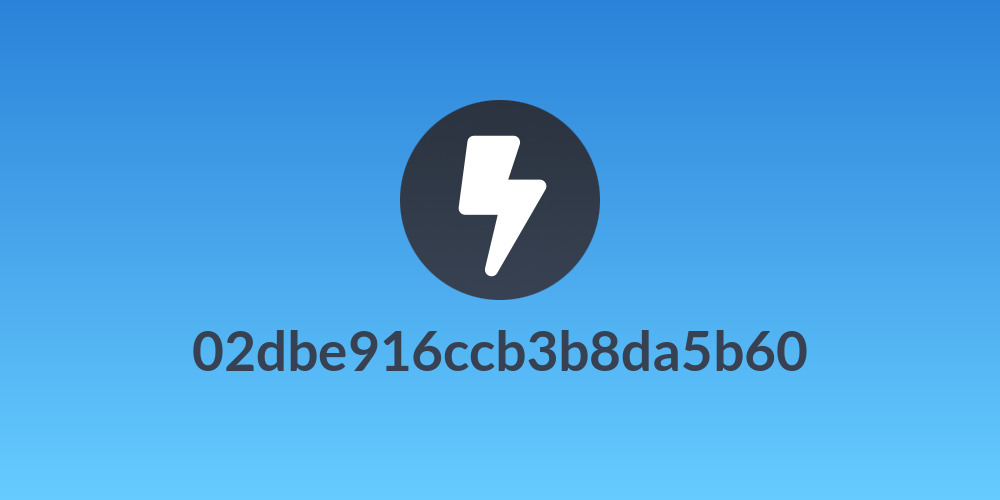02dbe916ccb3b8da5b60