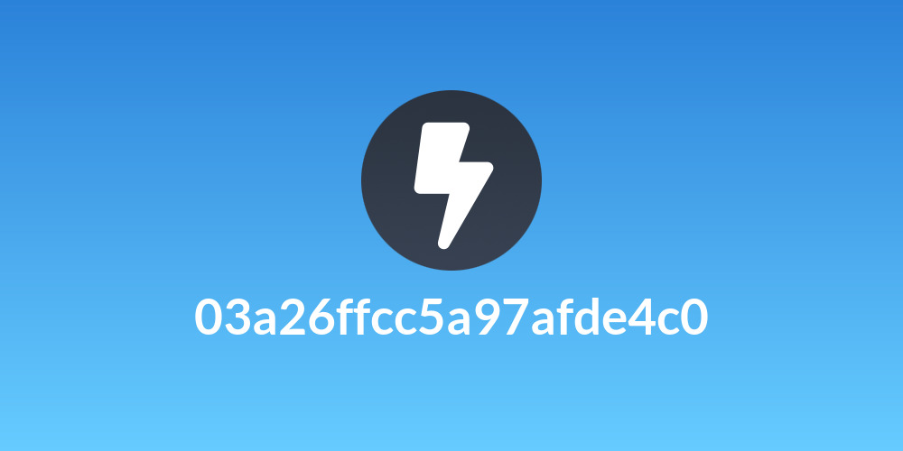 03a26ffcc5a97afde4c0