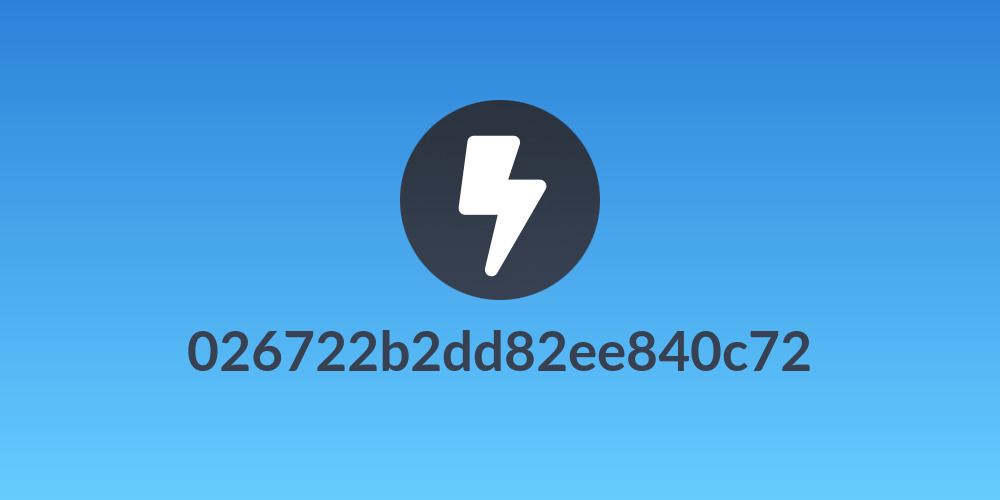 026722b2dd82ee840c72