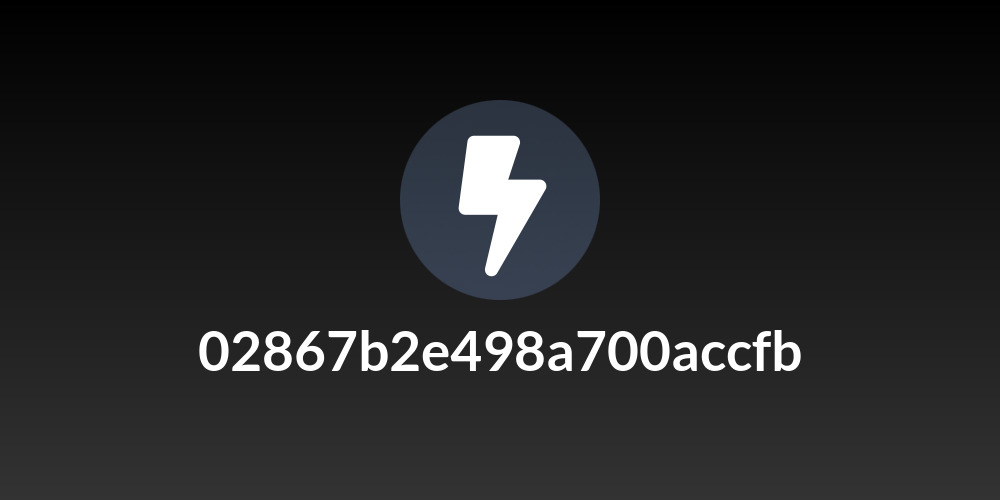 02867b2e498a700accfb