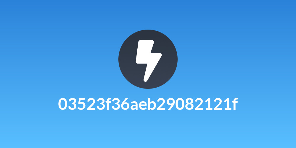03523f36aeb29082121f