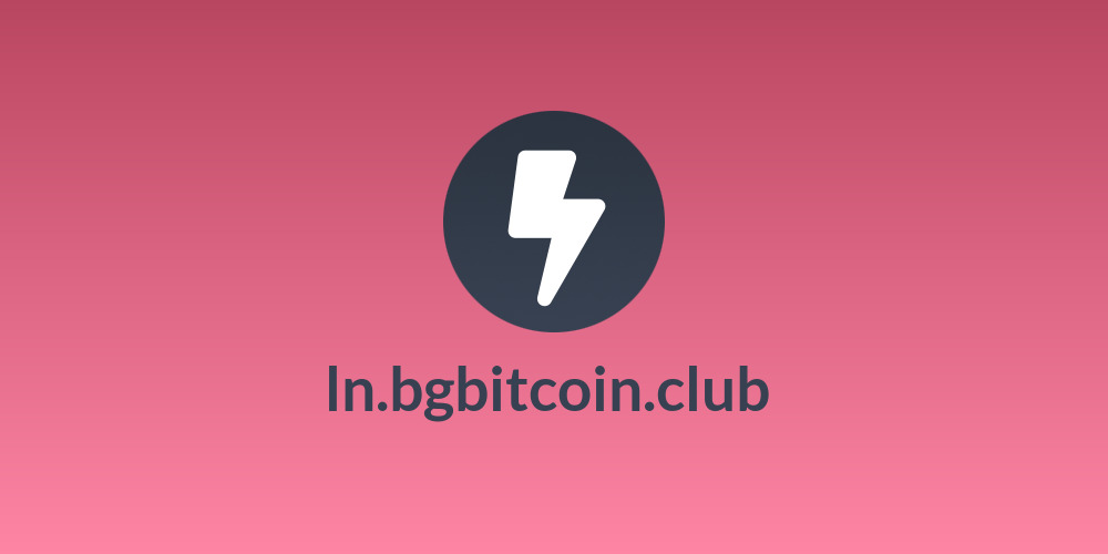 ln.bgbitcoin.club ⚡⚡