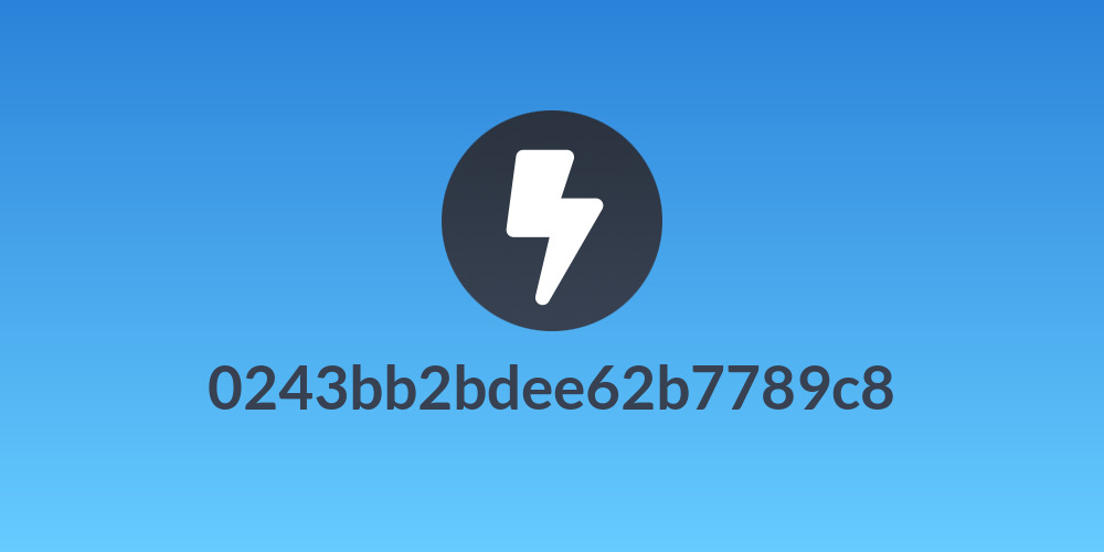 0243bb2bdee62b7789c8
