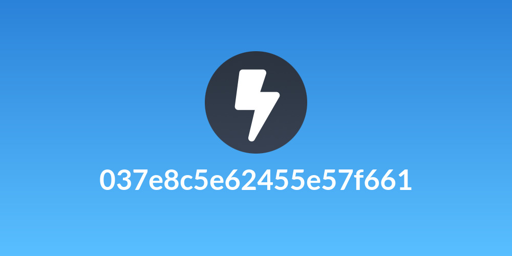 037e8c5e62455e57f661