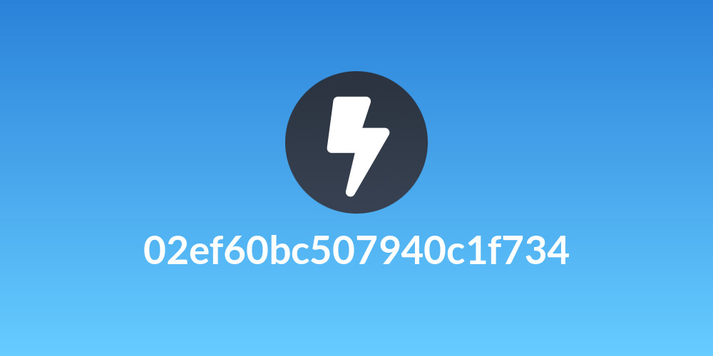 02ef60bc507940c1f734