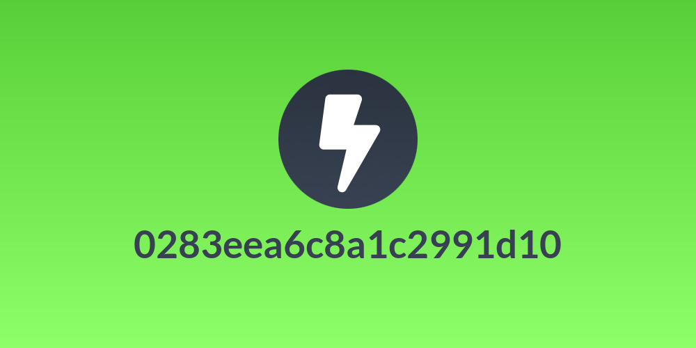 0283eea6c8a1c2991d10