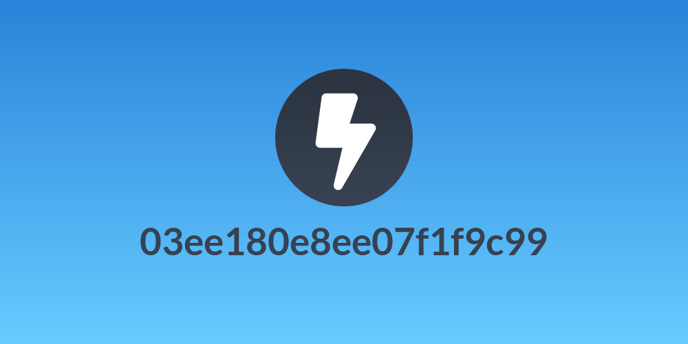 03ee180e8ee07f1f9c99