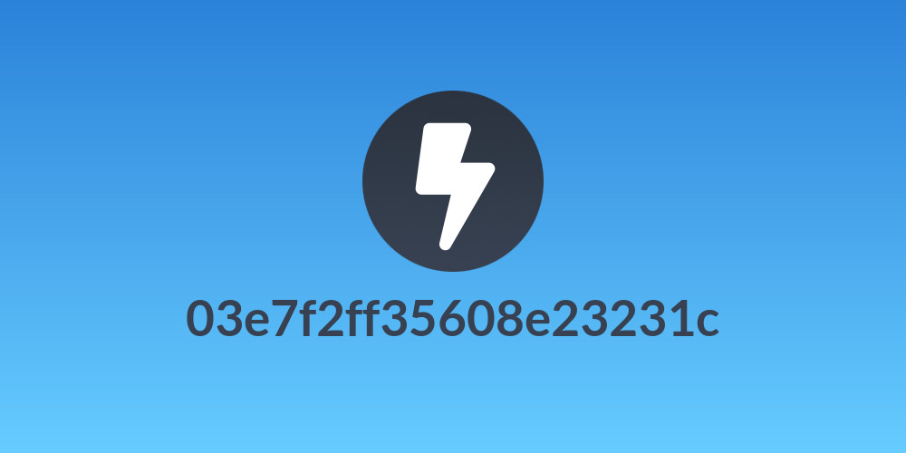 03e7f2ff35608e23231c