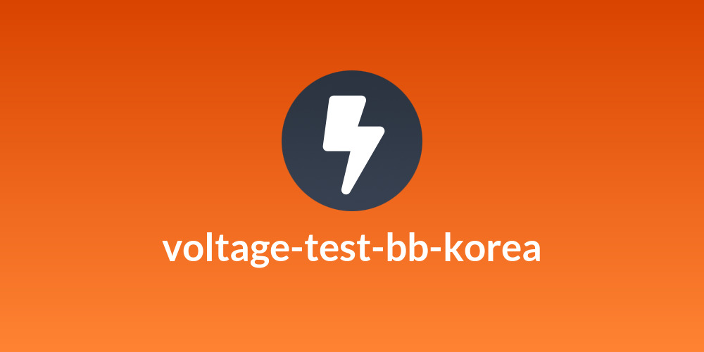 voltage-test-bb-korea