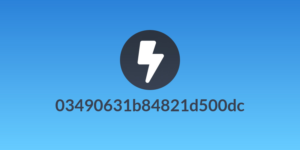 03490631b84821d500dc