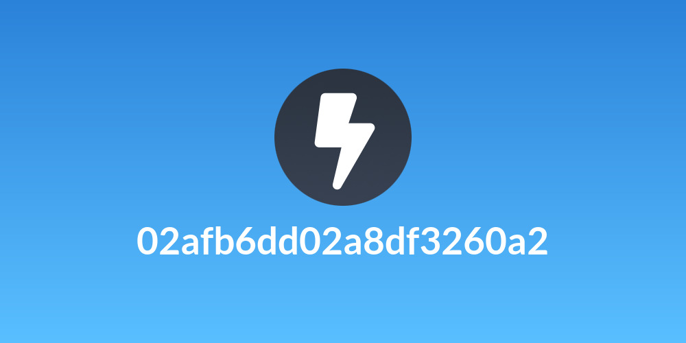 02afb6dd02a8df3260a2
