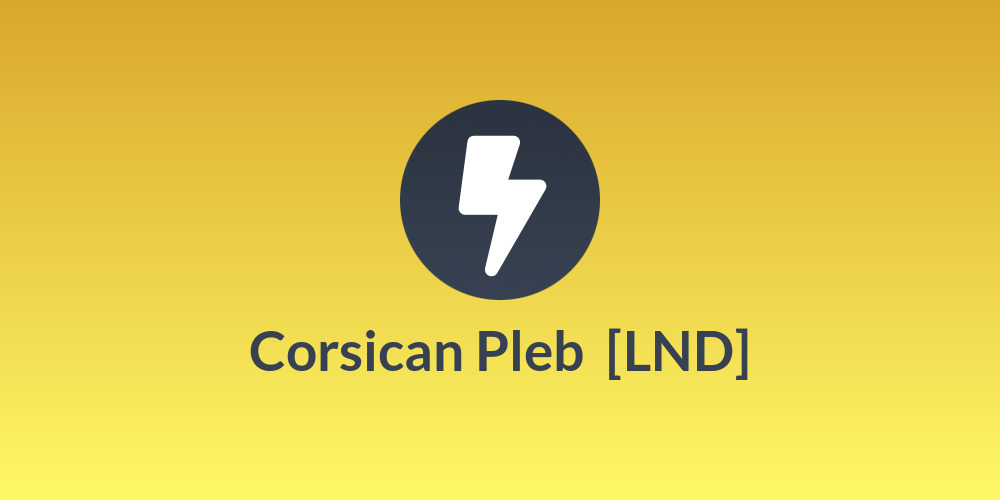 Corsican Pleb ⚡ [LND]