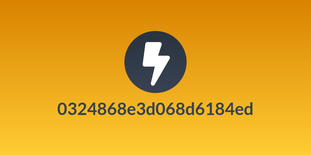 0324868e3d068d6184ed