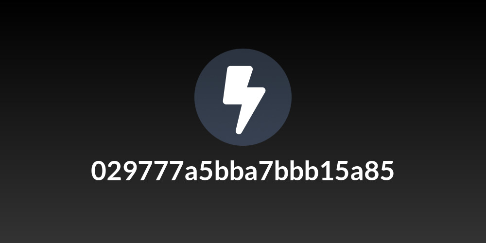 029777a5bba7bbb15a85
