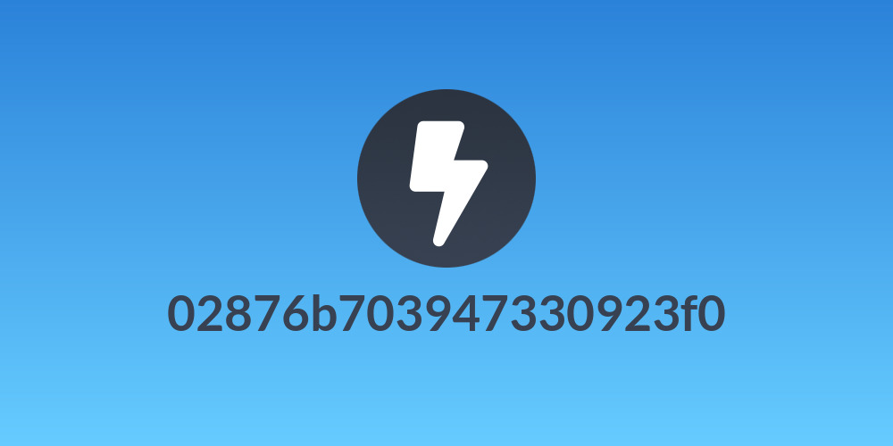 02876b703947330923f0