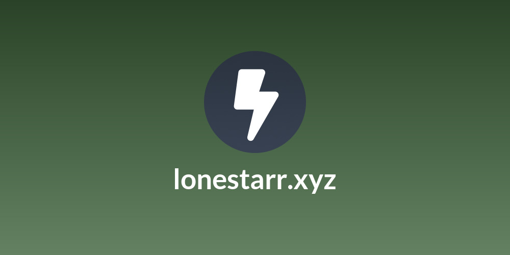 lonestarr.xyz