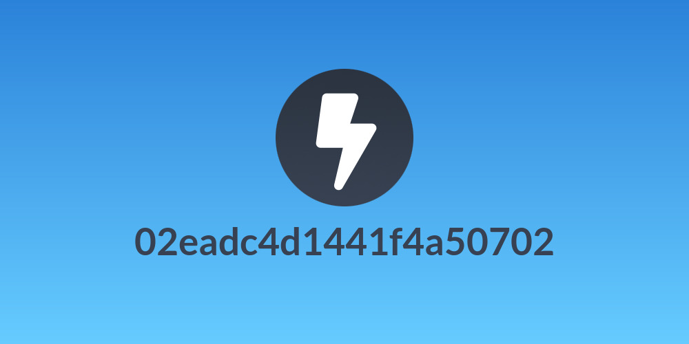02eadc4d1441f4a50702