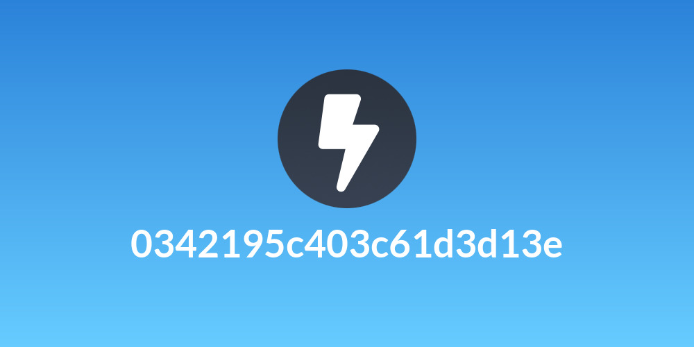 0342195c403c61d3d13e