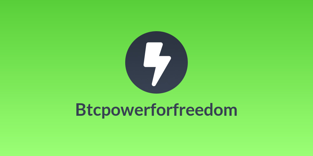 Btcpowerforfreedom