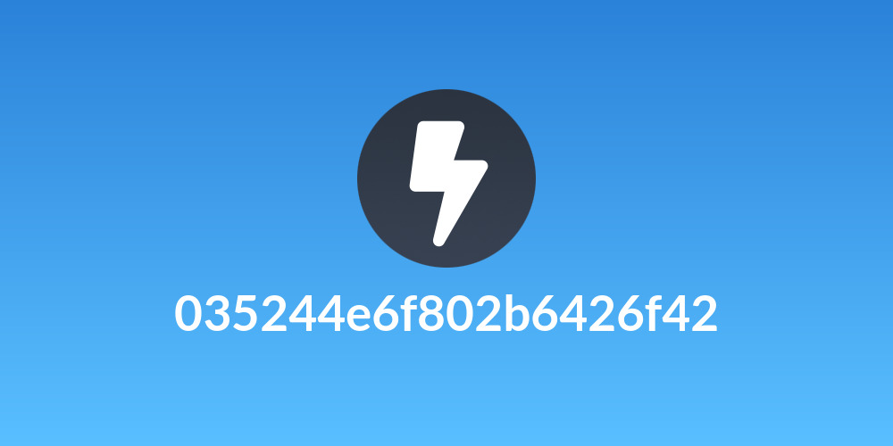 035244e6f802b6426f42