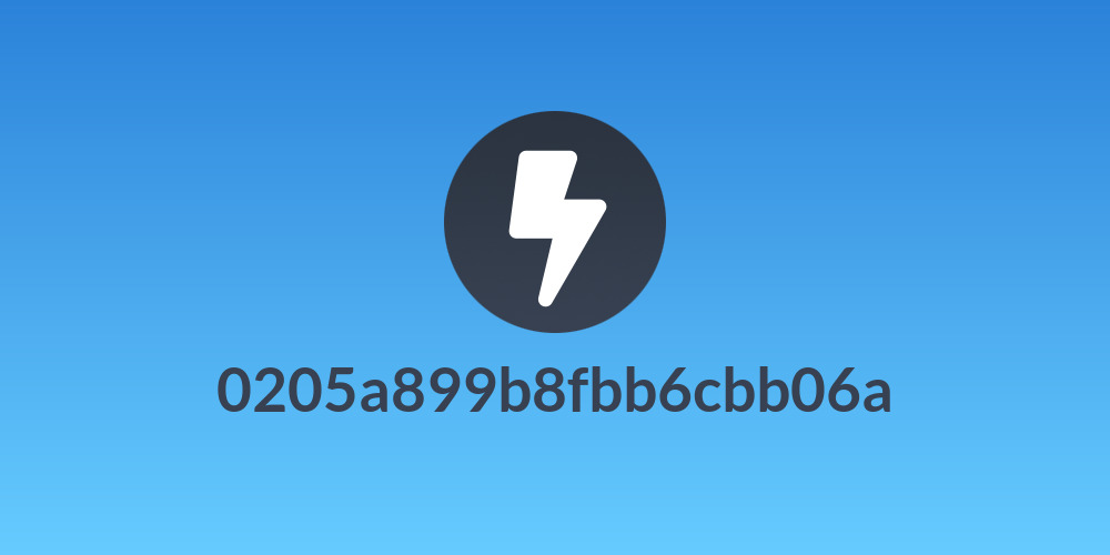 0205a899b8fbb6cbb06a