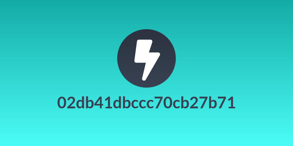 02db41dbccc70cb27b71
