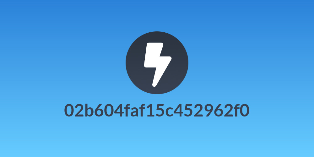 02b604faf15c452962f0