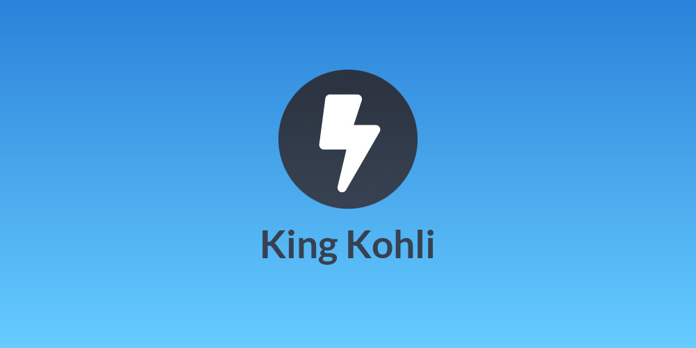 King Kohli