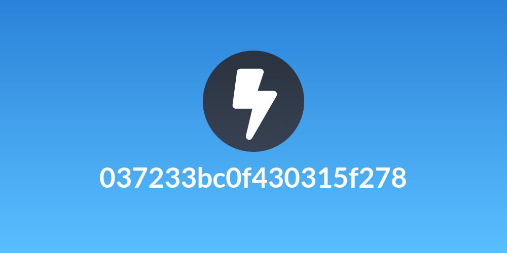 037233bc0f430315f278