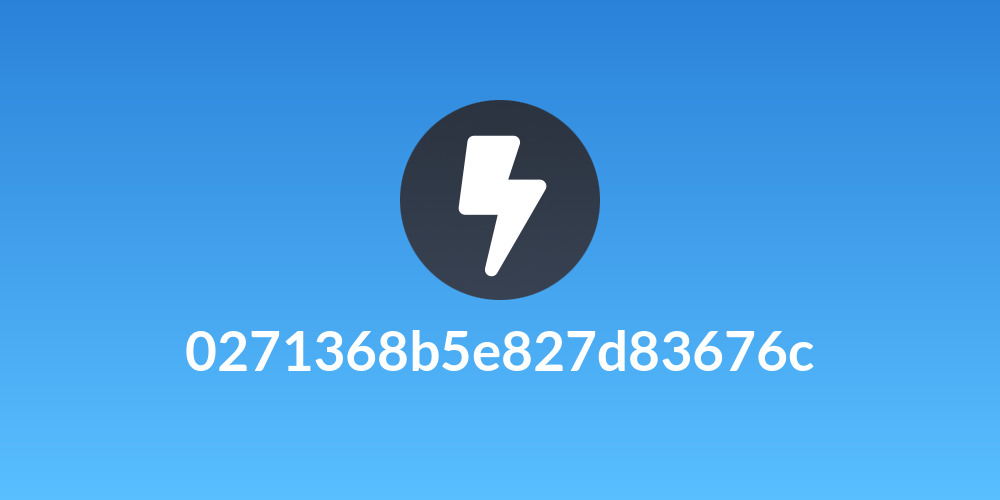 0271368b5e827d83676c