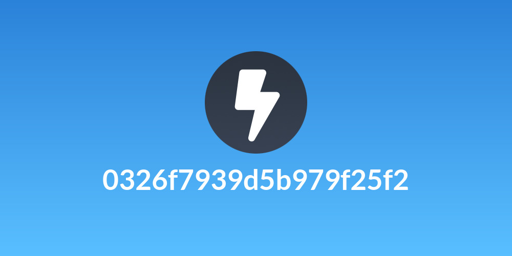 0326f7939d5b979f25f2